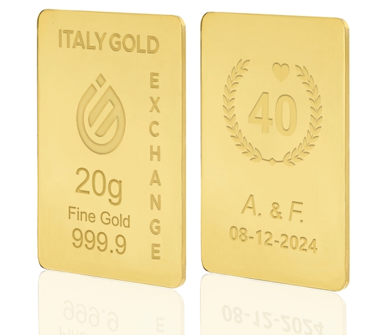 24 Karat Goldbarren von 20 g Italy Gold Exchange