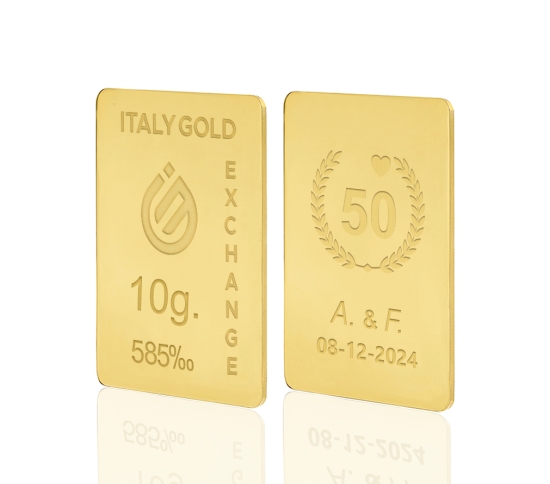 14 Karat Goldbarren von 10 g Italy Gold Exchange