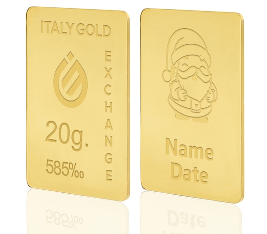 Gold ingot for Christmas - 14Kt - 20gr IGE GOLD