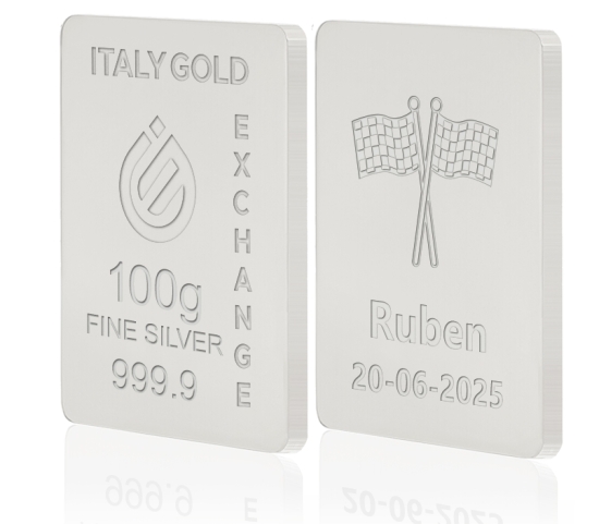 Reiner Silberbarren von 100 g IGE GOLD