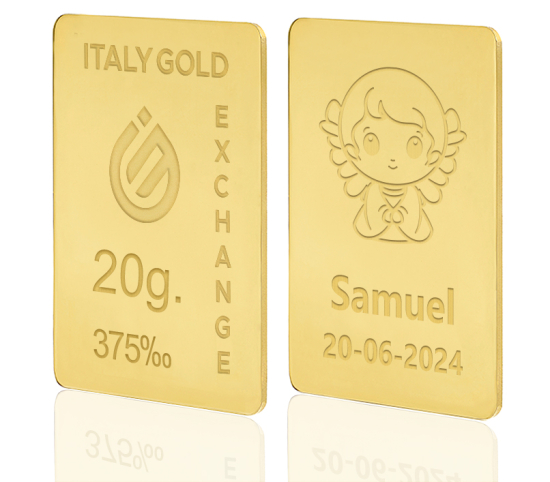 9 Karat Taufgeschenk Goldbarren aus 20 g Italy Gold Exchange