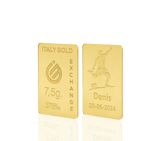 Sztabka Złota sport piłka nożna 9kt 7,5gr Italy Gold Exchange