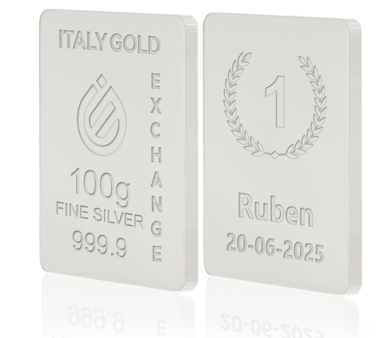 Reiner Silberbarren von 100 g IGE GOLD