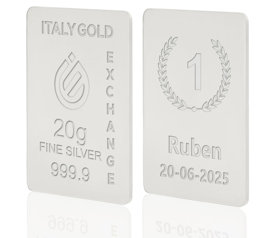 Silver ingot 20gr - Birthday IGE GOLD