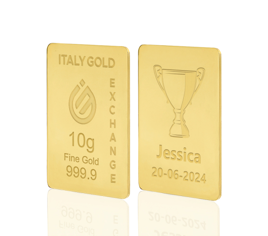 Lingot Or 24 ct de 10 g. vainqueur de la coupe IGE GOLD