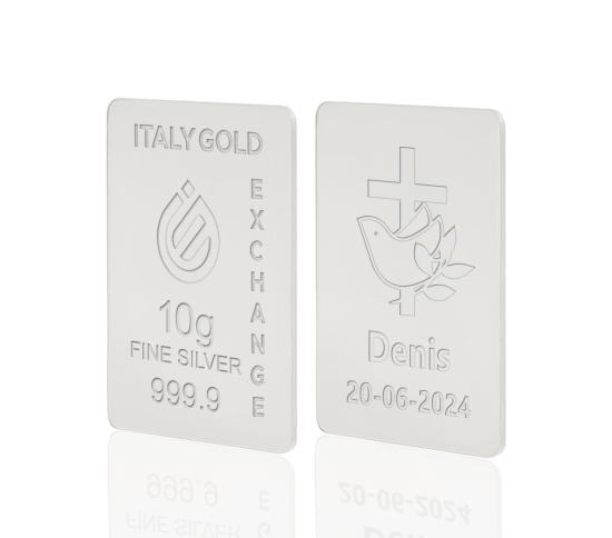 Lingot Argent Pur 10 g. pour Confirmation IGE GOLD