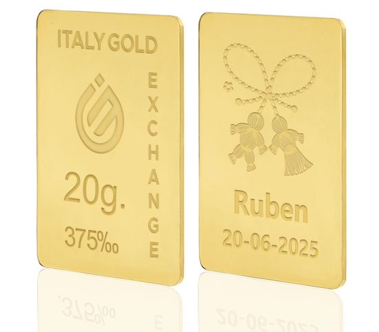 Sztabka Złota Mărțișor szczęścia 9kt 20gr Italy Gold Exchange