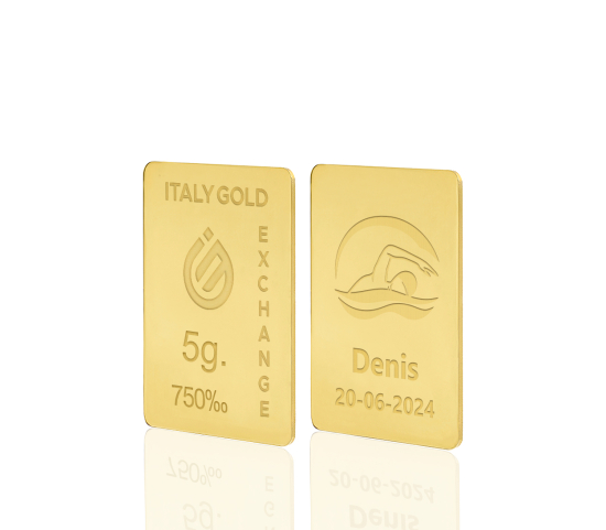 Lingou de Aur sport înot 18 K de 5 g. Italy Gold Exchange