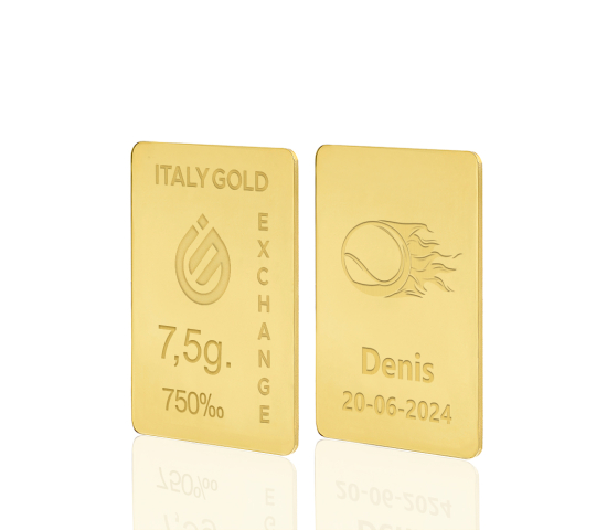 Gold ingots Sport tennis - 18Kt - 7,5gr IGE GOLD