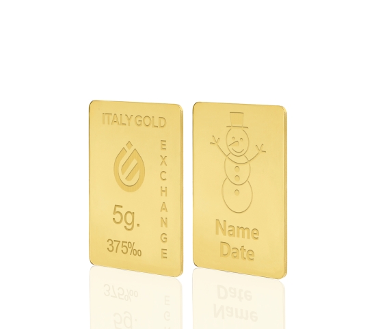 Lingot Or cadeau pour Noël 9 ct de 5 g.  IGE GOLD