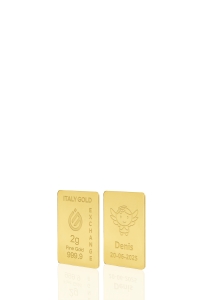 Lingot Or 24 ct de 2 g. pour Baptême  - Idée cadeau Événements de célébration - IGE Gold