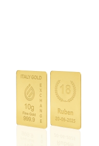 Lingou de Aur cadou pentru Majorat 24 K de 10 g. - Idee Cadou Evenimente Celebrative - IGE Gold