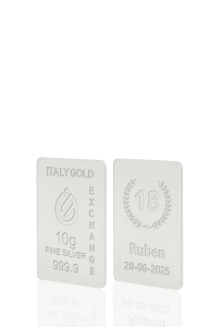 Silver ingot 10gr - Birthday - Gift Idea Special Events - IGE Gold