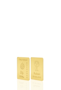 Lingot Or 24 ct de 2 g. pour Communion - Idée cadeau Événements de célébration - IGE Gold