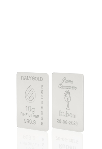 Lingot Argent Pur 10 g. pour Communion - Idée cadeau Événements de célébration - IGE Gold