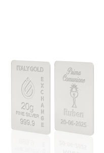 Lingot Argent Pur 20 g. pour Communion - Idée cadeau Événements de célébration - IGE Gold