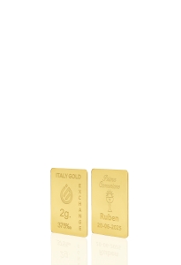 Lingot Or cadeau pour Communion 9 ct de 2 g.  - Idée cadeau Événements de célébration - IGE Gold