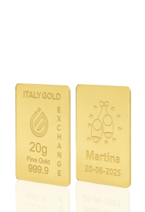 Lingot Or 24 ct de 20 g. pour Naissance  - Idée cadeau Événements de célébration - IGE Gold