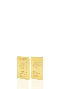 Lingot Or 24 ct de 2 g. pour Naissance - Idée cadeau Événements de célébration - IGE Gold