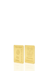 Lingot Or cadeau pour Naissance 9 ct de 2 g.  - Idée cadeau Événements de célébration - IGE Gold