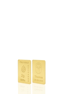 Lingot Or cadeau pour Naissance 14 ct de 2 g.  - Idée cadeau Événements de célébration - IGE Gold