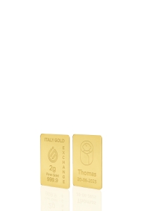 Lingot Or 24 ct de 2 g. pour Naissance - Idée cadeau Événements de célébration - IGE Gold