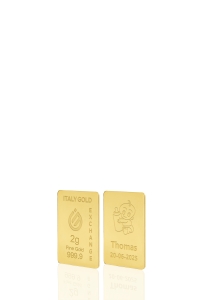 Lingot Or 24 ct de 2 g. pour Naissance - Idée cadeau Événements de célébration - IGE Gold