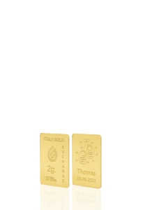 Lingot Or cadeau pour Naissance 9 ct de 2 g.  - Idée cadeau Événements de célébration - IGE Gold