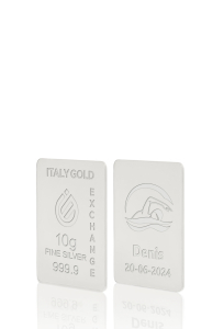 Lingote de Plata Pura 10 gr. deporte de natación - idea de regalo Sport - IGE Gold