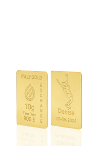 Lingot Or 24 ct de 10 g. sport tennis - Idée cadeau Sport - IGE Gold