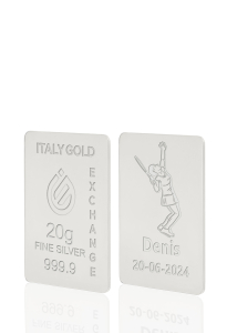 Lingot Argent Pur 20 g. sport tennis - Idée cadeau Sport - IGE Gold