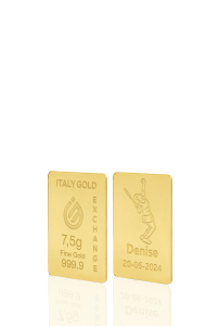 Lingot Or 24 ct de 7,5 g. sport tennis - Idée cadeau Sport - IGE Gold