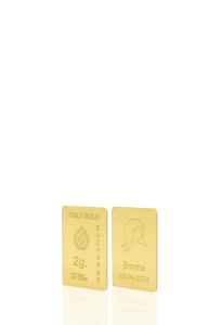 Lingotto Oro segno zodiacale Vergine 9 Kt da 2 gr. - Idea Regalo Segni Zodiacali - IGE Gold