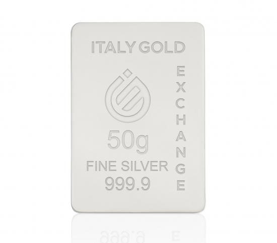 Lingot Argent Pur de 50 g. IGE GOLD