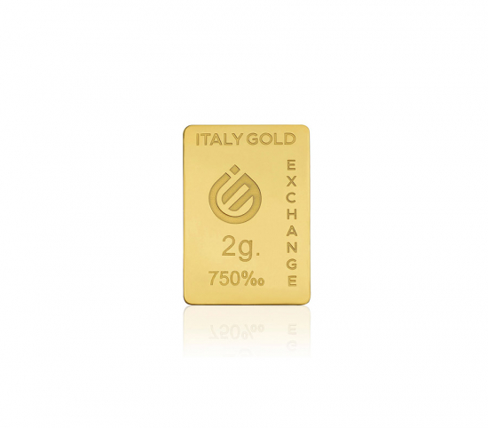 Lingot Or 18 ct de 2 g. Italy Gold Exchange